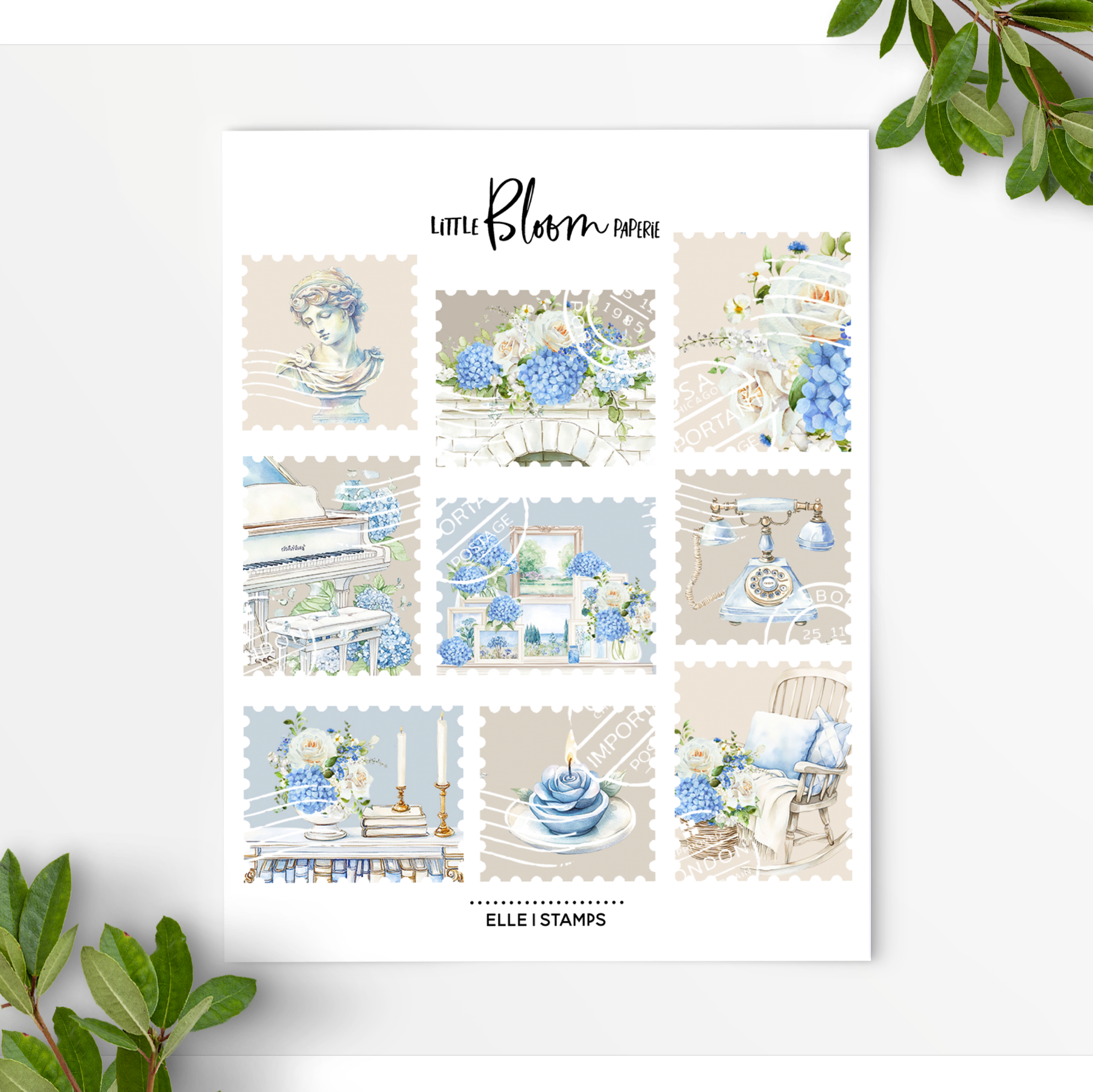 Elle V1 decorative stamps