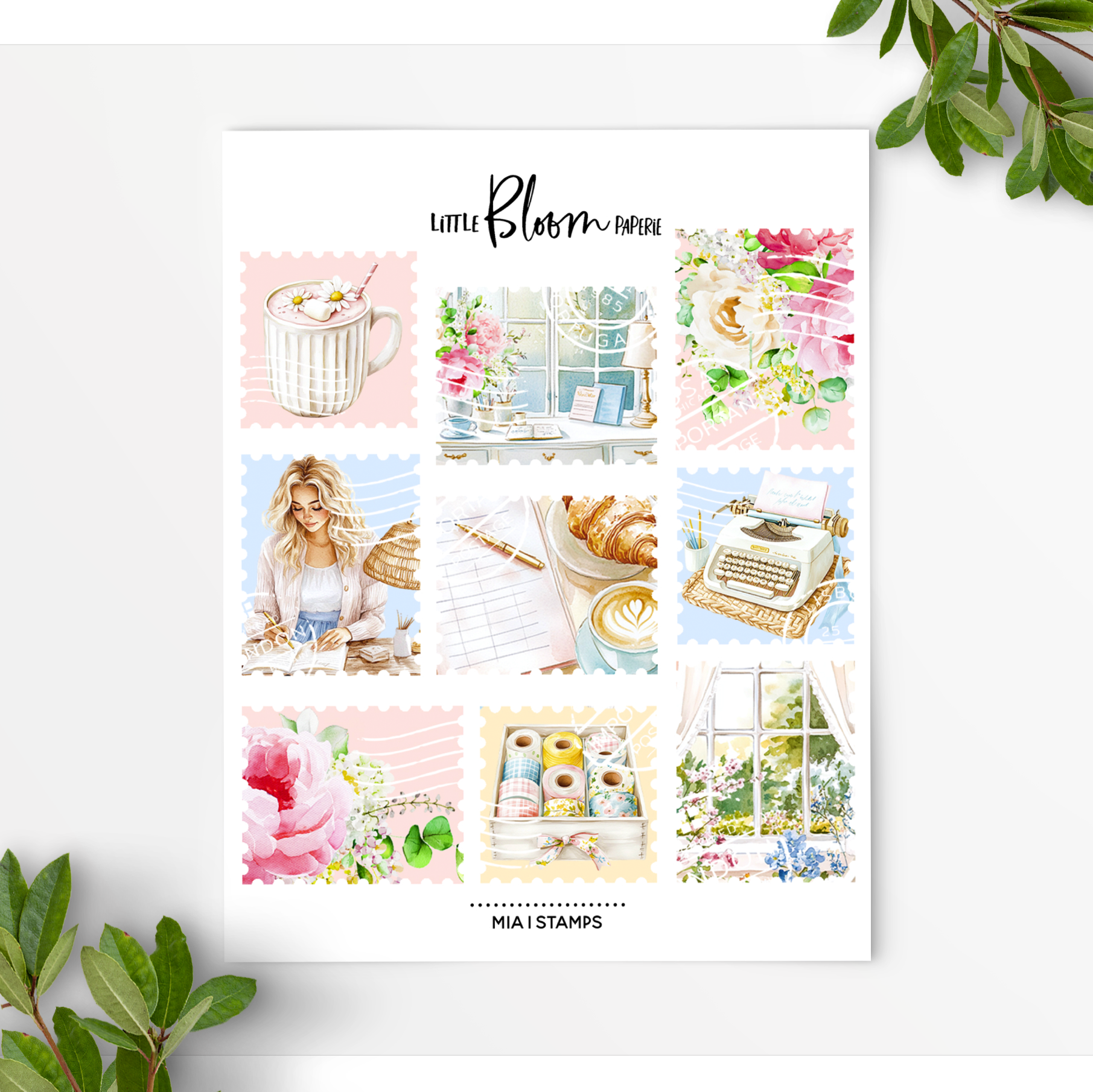 Mia V1 decorative stamps