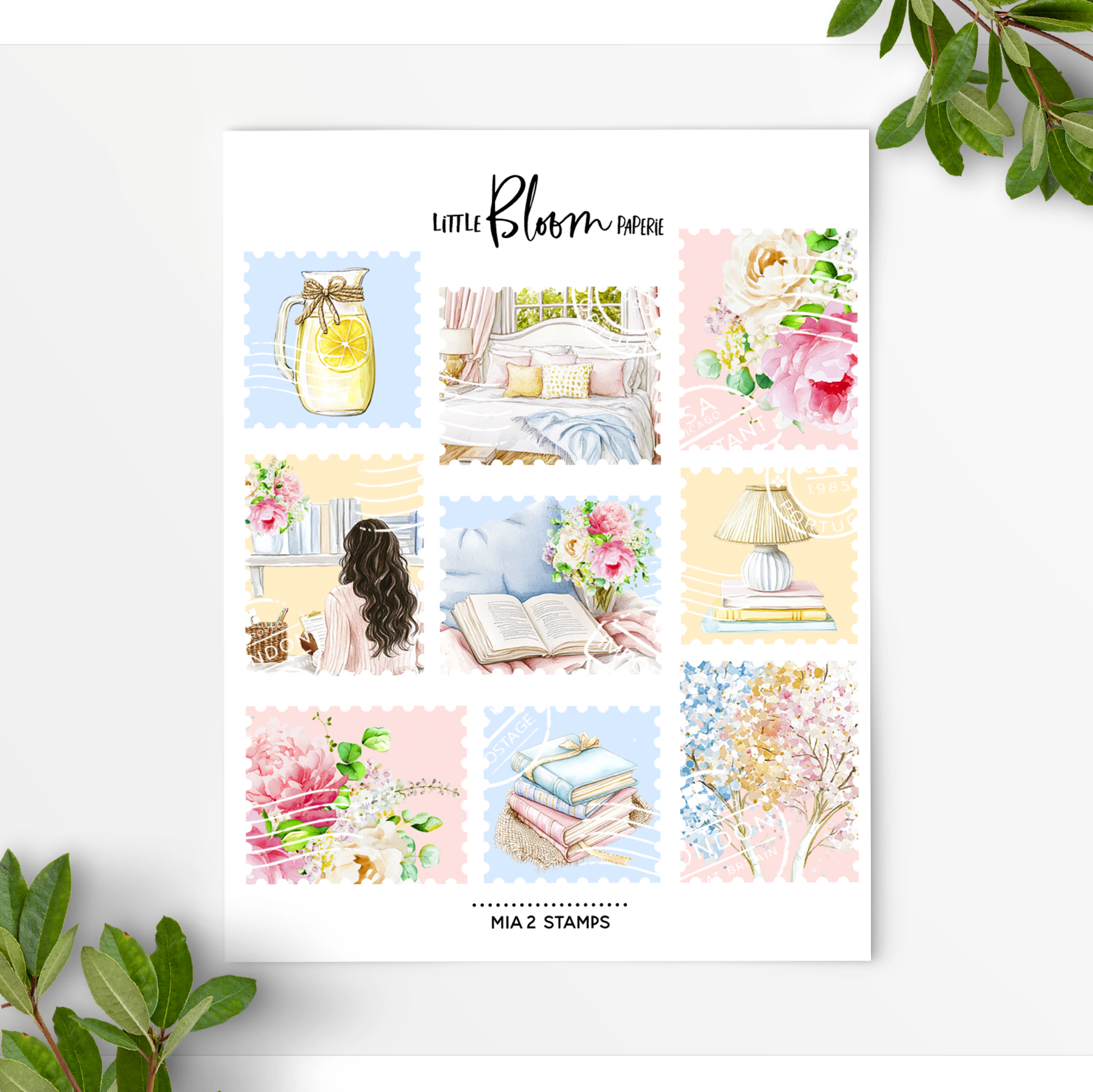 Mia V2 decorative stamps