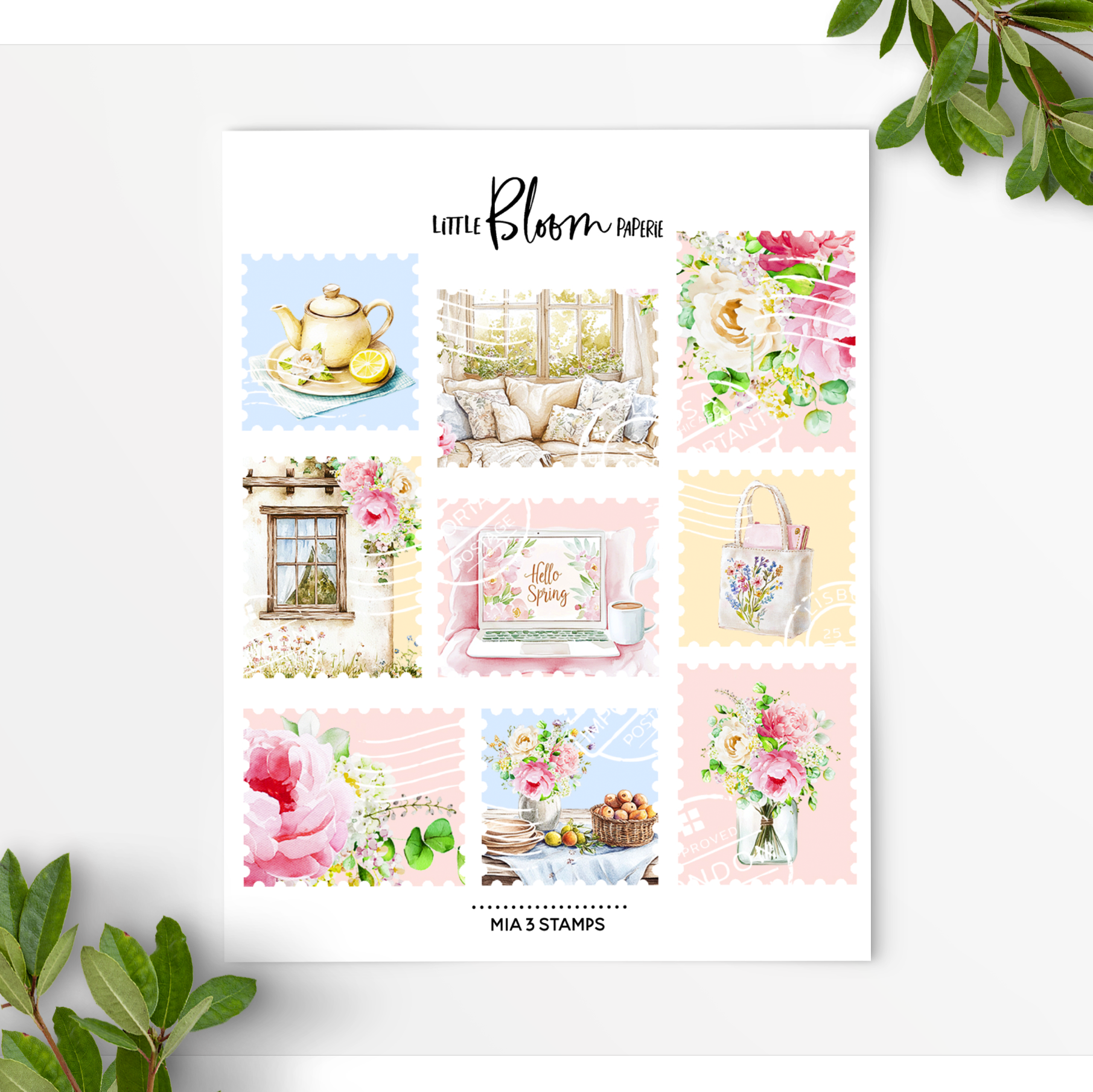 Mia V3 decorative stamps