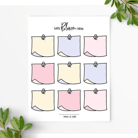 Post It Notes with a Pin | Large