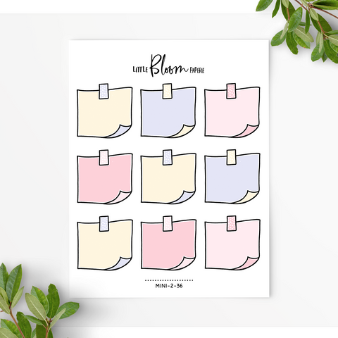 Post It Notes with a Washi Strip | Large