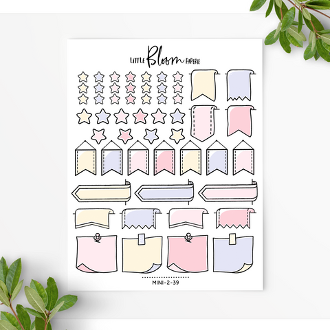 Mixed Functional BUJO stickers | smaller version