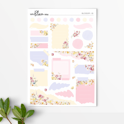 Journaling stickers | Op 1 | Blossom