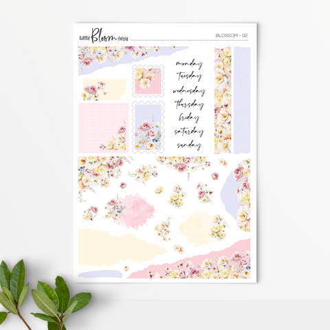 Journaling stickers | Op 2 | Blossom