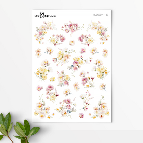 Blossom Florals Op 2 | Large (5x7 sheet)